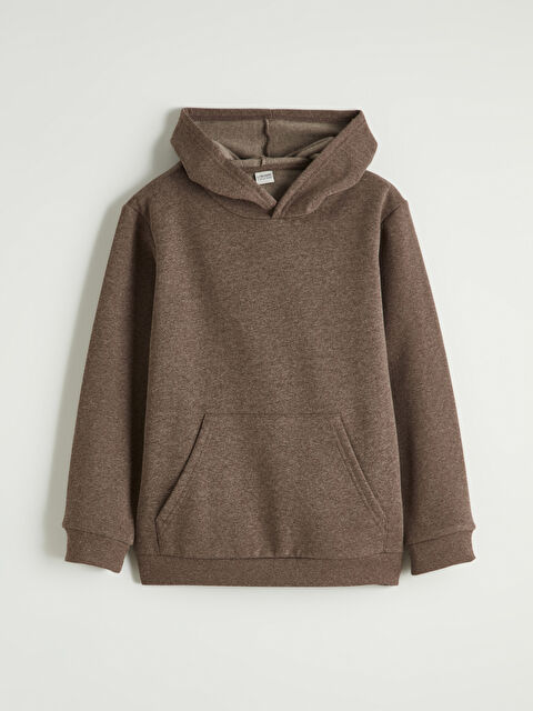 LCW Kids Kapüşonlu Erkek Çocuk Kalın Sweatshirt - W5OD22Z4-L9N