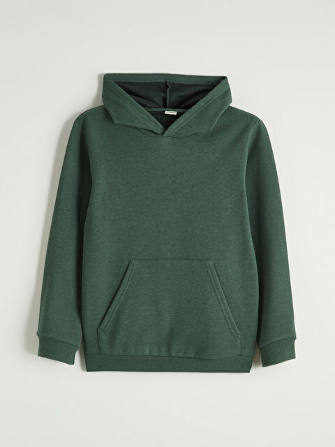 LCW Kids Kapüşonlu Erkek Çocuk Kalın Sweatshirt - W5OD22Z4-LAF