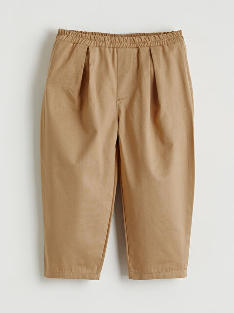 LCW baby Beli Lastikli Pileli Erkek Bebek Pantolon - W5OE05Z1-JSA