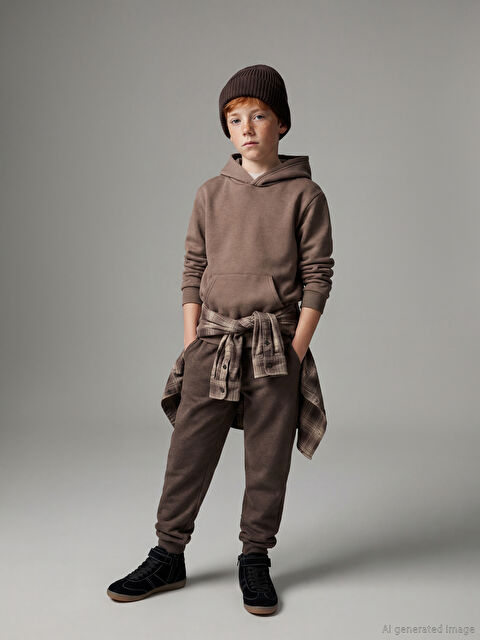 LCW Kids Beli Lastikli Erkek Çocuk Jogger Eşofman Altı - W5OE24Z4-L9N