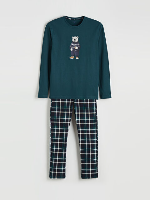 LC WAIKIKI Standart Kalıp Erkek Pijama Takım - W5OH14Z8-LSJ