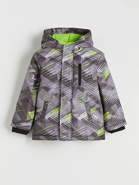 LCW Kids Kapüşonlu Desenli Erkek Çocuk Yağmurluk - W5OH35Z1-LQJ
