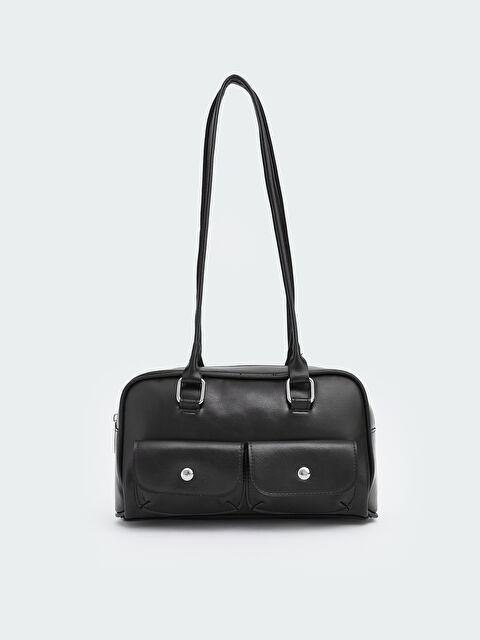 LCW ACCESSORIES Deri Görünümlü Kadın Baget Çanta - W5OH37Z8-RQL