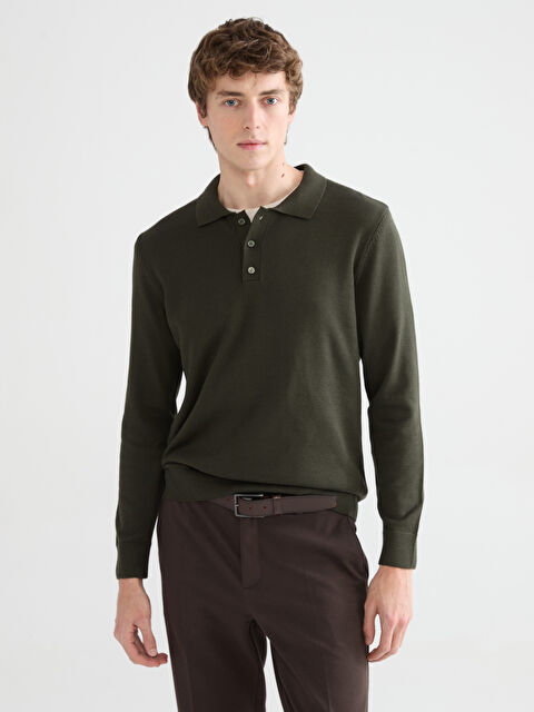 SOUTHBLUE Polo Yaka Erkek Triko Kazak - W5OH92Z8-VVG