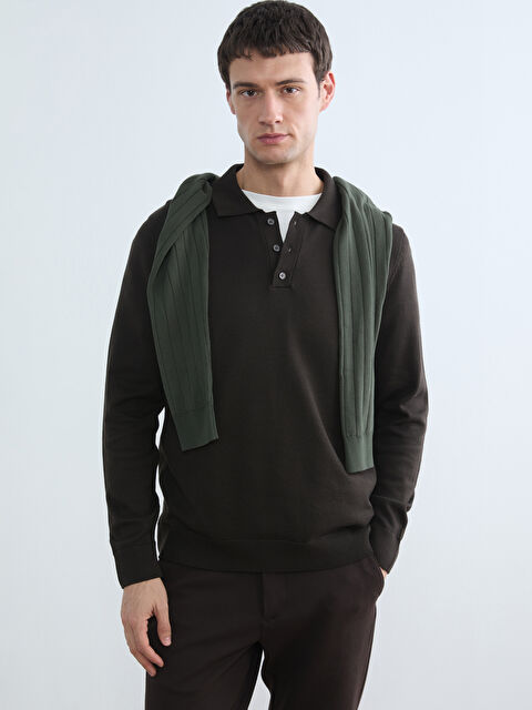 SOUTHBLUE Polo Yaka Erkek Triko Kazak - W5OH92Z8-ZNT