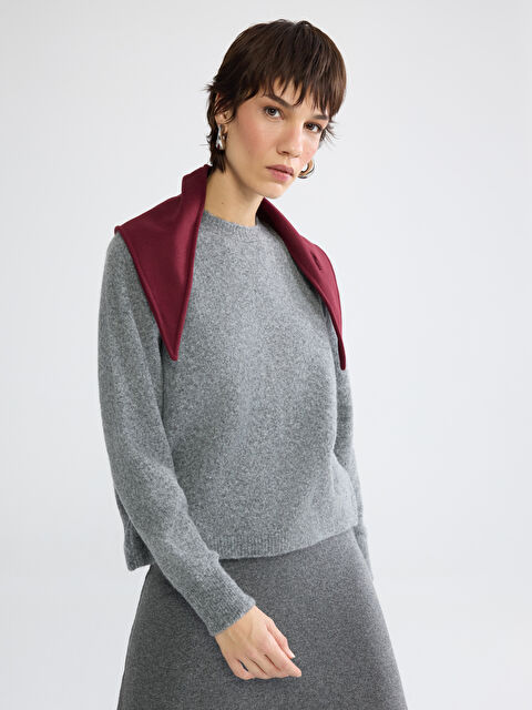 LCW Vision Bisiklet Yaka Kadın Triko Kazak	 - W5OI27Z8-E8N