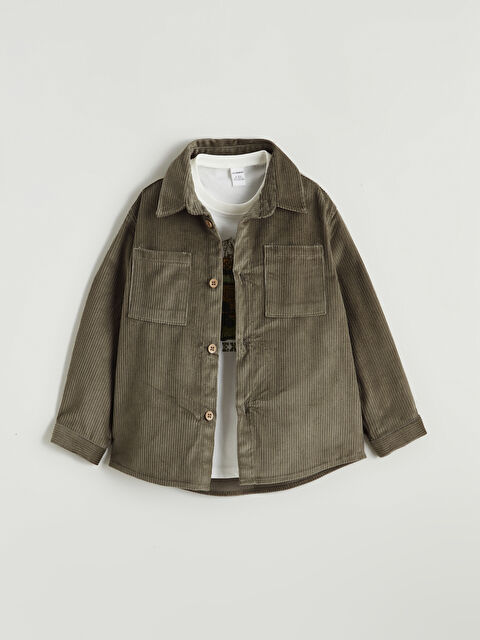 LCW Kids Erkek Çocuk Gömlek ve Tişört - W5OJ28Z1-GWK