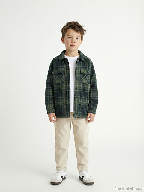 LCW Kids Beli Lastikli Erkek Çocuk Kadife Pantolon - W5OJ54Z1-KXP