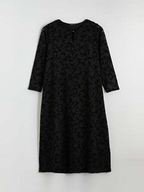 LCW Grace Bisiklet Yaka Çiçekli Elbise - W5OJ61Z8-CVL