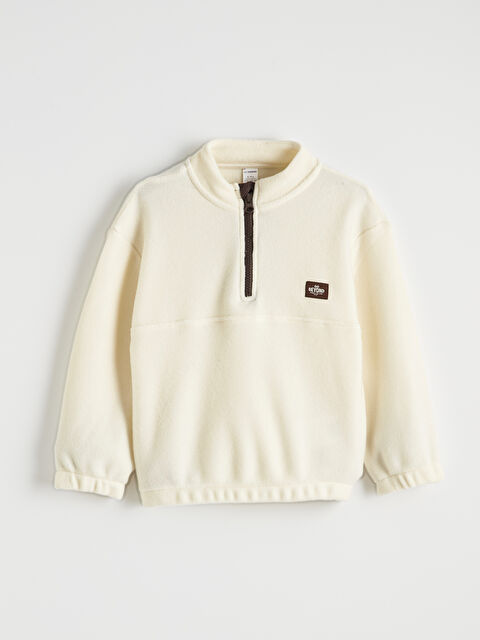LCW Kids Dik Yaka Polar Erkek Çocuk Sweatshirt - W5OJ78Z1-QVK