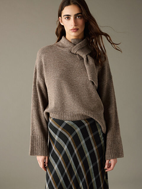 LCW Vision Şal Yaka Kadın Triko Kazak - W5OJ86Z8-D6H