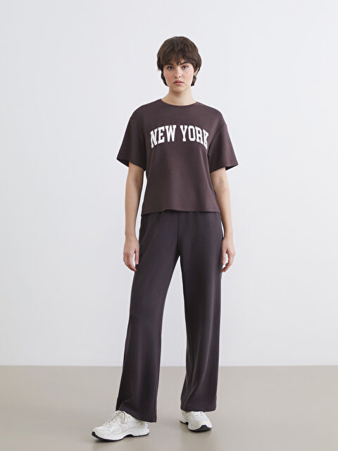 KOOR SPORT Beli Lastikli Soft Touch Kadın Eşofman Altı - W5OK04Z8-HNM