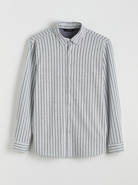 SOUTHBLUE Slim Fit Çizgili Erkek Gömlek - W5OK08Z8-12B