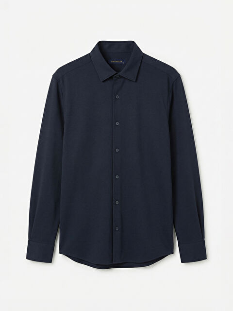 SOUTHBLUE Slim Fit Uzun Kollu Erkek Dokulu Gömlek - W5OK09Z8-RFH