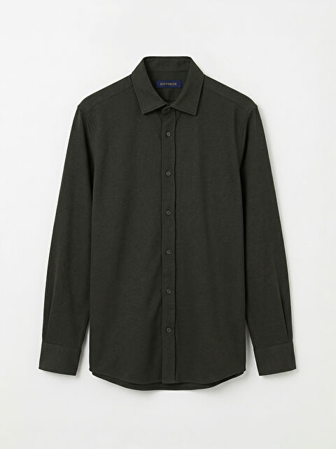 SOUTHBLUE Slim Fit Uzun Kollu Erkek Dokulu Gömlek - W5OK09Z8-YVQ