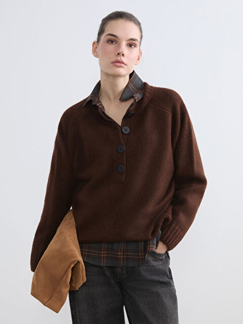 LCW Vision Bisiklet Yaka Kadın Triko Kazak - W5OK26Z8-1KM