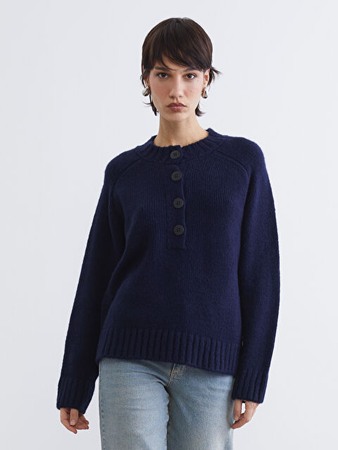 LCW Vision Bisiklet Yaka Kadın Triko Kazak	 - W5OK26Z8-2YB