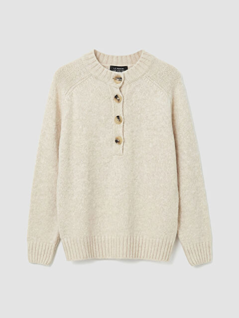 LCW Vision Bisiklet Yaka Kadın Triko Kazak	 - W5OK26Z8-DFH