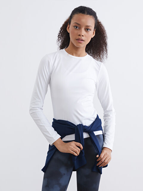 KOOR SPORT Bisiklet Yaka Kadın Spor Tişört - W5OK37Z8-Q6K