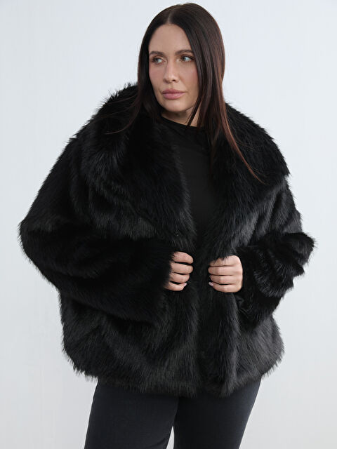 Soulife Şal Yaka Kadın Kürk Mont	 - W5OK89Z8-CVL