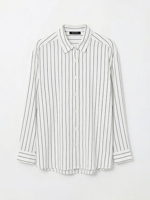 LCW Vision Regular Fit Çizgili Erkek Gömlek - W5OL09Z8-Q6K