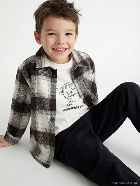 LCW Kids Ekose Erkek Çocuk Takım - W5OL18Z1-LMK