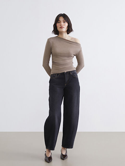 LCW Jeans Balloon Fit Kadın Jean Pantolon	 - W5OL30Z8-327