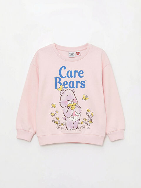 LCW Kids Care Bears Baskılı Kız Çocuk Kalın Sweatshirt - W5OL54Z1-FSM