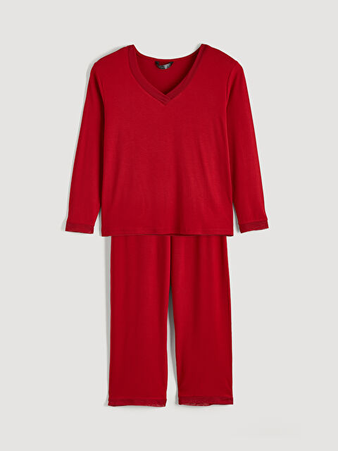 LCW DREAM V Yaka Kadın Pijama Takım - W5OL86Z8-R3P