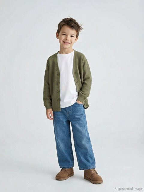 LCW Kids Loose Fit Erkek Çocuk Jean Pantolon - W5OM22Z1-H45