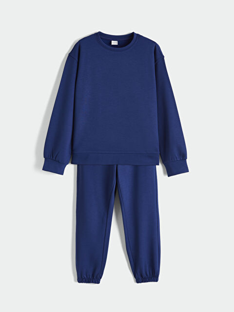 LCW Kids Bisiklet Yaka Kız Çocuk Eşofman Takım - W5OM26Z4-HKW