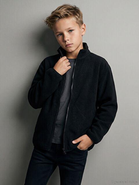 LCW Kids Dik Yaka Polar Erkek Çocuk Hırka - W5OM38Z4-CVL