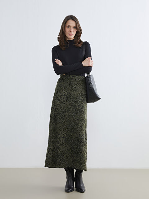 LCW Grace Beli Lastikli Desenli Etek - W5OM60Z8-LS6