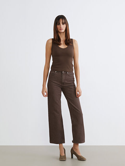 LCW Vision Wideleg Kadın Jean Pantolon	 - W5OM70Z8-CT9