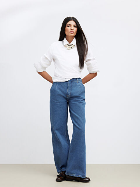 XSIDE Wideleg Kadın Jean Pantolon - W5OM73Z8-507