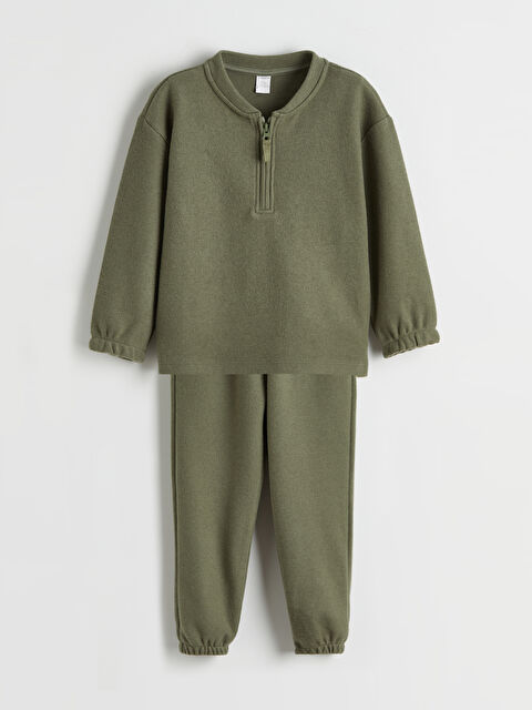 LCW baby Standart Kalıp Fermuarlı Erkek Bebek Takım - W5OM85Z1-GYA