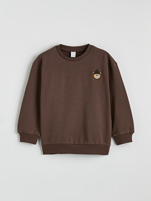 LCW Kids Ayı Nakışlı Erkek Çocuk Kalın Sweatshirt	 - W5ON32Z1-R3C