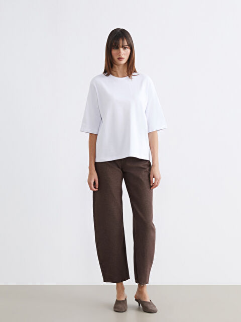 Soulife Bisiklet Yaka Kadın Tişört - W5ON64Z8-J5E