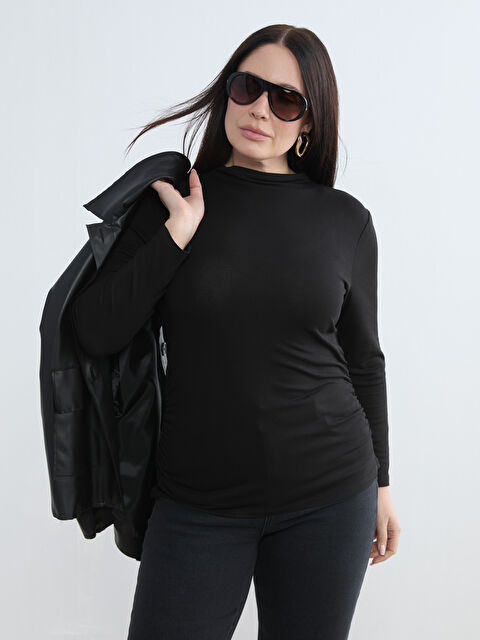 Soulife Dik Yaka Kadın Body	