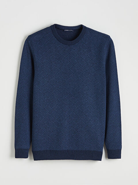 LCWAIKIKI Classic Standart Kalıp Bisiklet Yaka Erkek Triko Kazak - W5ON73Z8-CS6