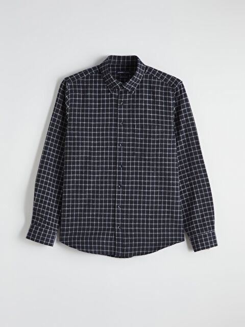 LCWAIKIKI Classic Regular Fit Uzun Kollu Kareli Erkek Gömlek - W5ON87Z8-LKX