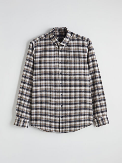 LCWAIKIKI Classic Regular Fit Ekose Gabardin Erkek Gömlek - W5ON88Z8-LKQ