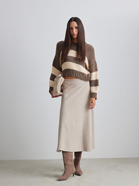 LCW Vision Beli Lastikli A Kesim Etek - W5ON91Z8-CR8