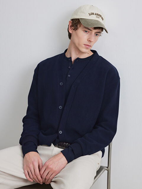 SOUTHBLUE Standart Kalıp Erkek Triko Hırka - W5ON95Z8-CRP