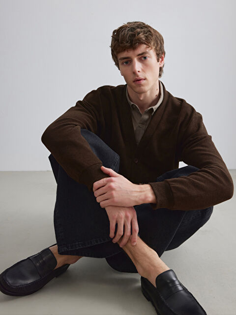 SOUTHBLUE Standart Kalıp Erkek Triko Hırka - W5ON95Z8-CT9