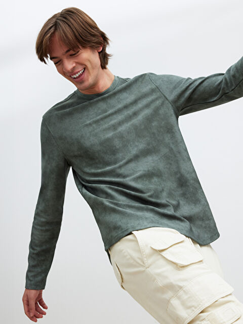 XSIDE Bisiklet Yaka Erkek Sweatshirt - W5OO13Z8-CVP