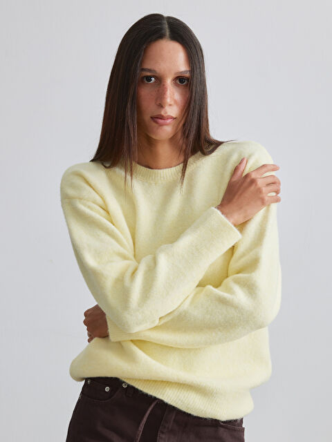 LCW Vision Bisiklet Yaka Kadın Triko Kazak - W5OO36Z8-FSR