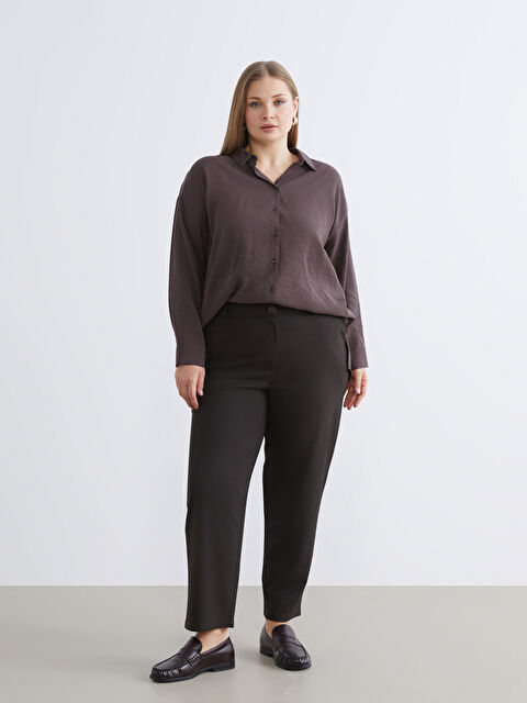 Soulife Büyük Beden Regular Fit Kadın Pantolon	 - W5OO45Z8-J0V