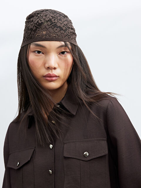 LCW Modest Modal Karışımlı Kadın Gömlek - W5OO59Z8-J0V