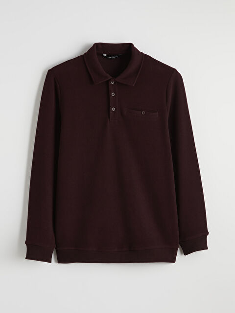 LCWAIKIKI Classic Polo Yaka Erkek Sweatshirt - W5OO60Z8-D6U